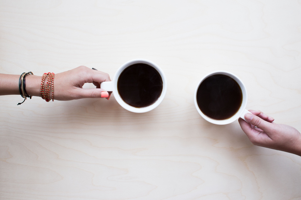 Friends Having Coffee